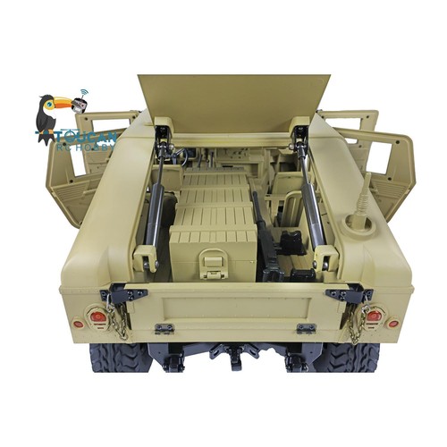 Radio HG 1/10 16CH RC 4*4 veicolo militare statunitense P408 auto da corsa suono motore ESC - Foto 9 di 12