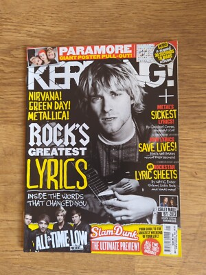 Kerrang! 1467 Rock's Greatest Lyrics, All Time Low, Paramore Poster Pull-Out