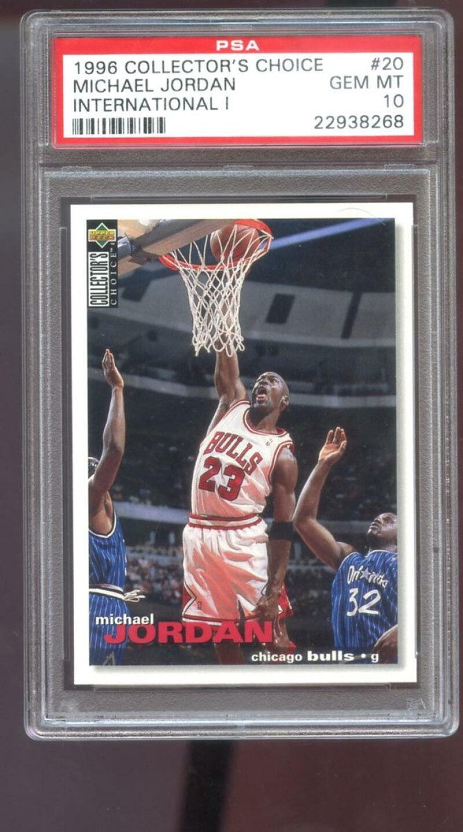 1996 Collector's Choice International #20 Michael Jordan PSA 10