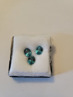 #006 3.00ct 7x9mm Oval Starlight Blue Zircon, Choice of 1