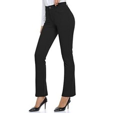 Women comfortable Dress Pants Yoga Work Office Business Casual Stretchy Bootcut