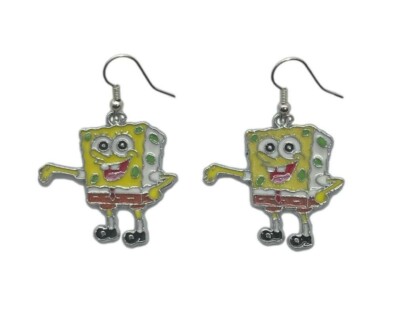 Spongebob Squarepants Cartoon Character Charm French Wire Earrings
