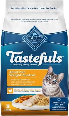 Blue Buffalo Tastefuls Weight Control Natural Adult Dry Cat Food, Chicken     