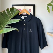 VINTAGE  Acura Car Logo Navy Polo Shirt sz L