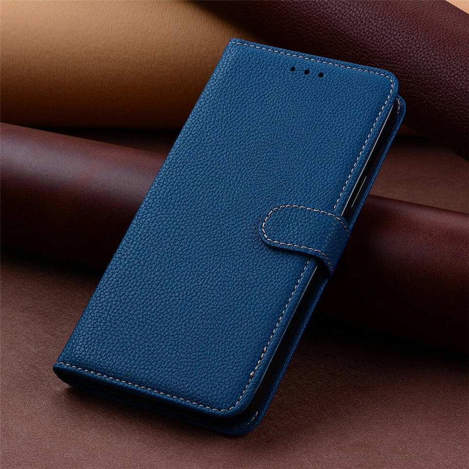 For Motorola G84/G14/G13/E13/Edge40 Neo 5G Luxury Leather Wallet Flip Cover Case - Image 4 of 4