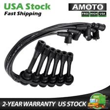 6X Spark plug wire For Mitsubishi Montero Sport 1997-2004 UF196 MD371794