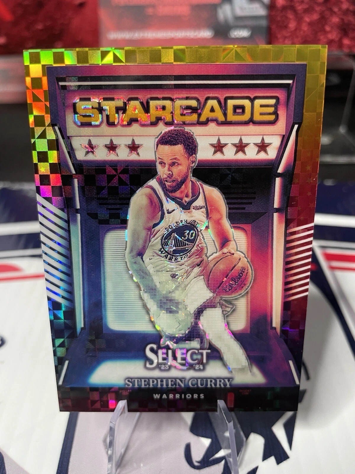2023 Select 💥Stephen Curry💥 Starcade Gold 🔥case hit SSP #rd 5/10 Warriors
