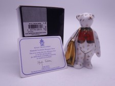 ROYAL CROWN DERBY LIMITED EDITION HAMISH SCOTTISH MINIATURE SHOPPER BEAR