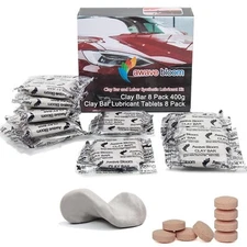 8 Pack Car Clay Bars Auto Detailing 400g And Clay Bar Lubricant Tablets 8 Pack