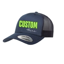 Custom Printed Hat, Cap with your logo, Snapback Trucker Cap  personalized hat