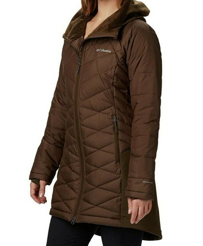 COLUMBIA Heavenly Long Hybrid Womens M Olive Winter Parka/Jacket/Coat NEW  $140 | eBay