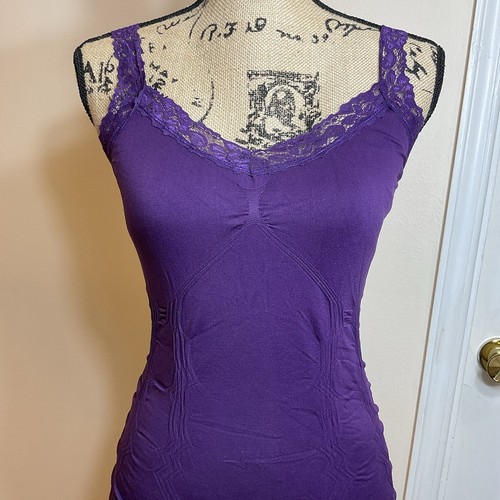 Y2K Babydoll Tank Top Trägertop XS - Small Lila - Bild 8 von 10