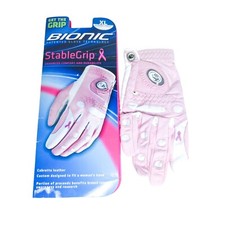 Bionic Golf Gloves Womens XL Pink  White Right Hand StableGrip New DMG PKG