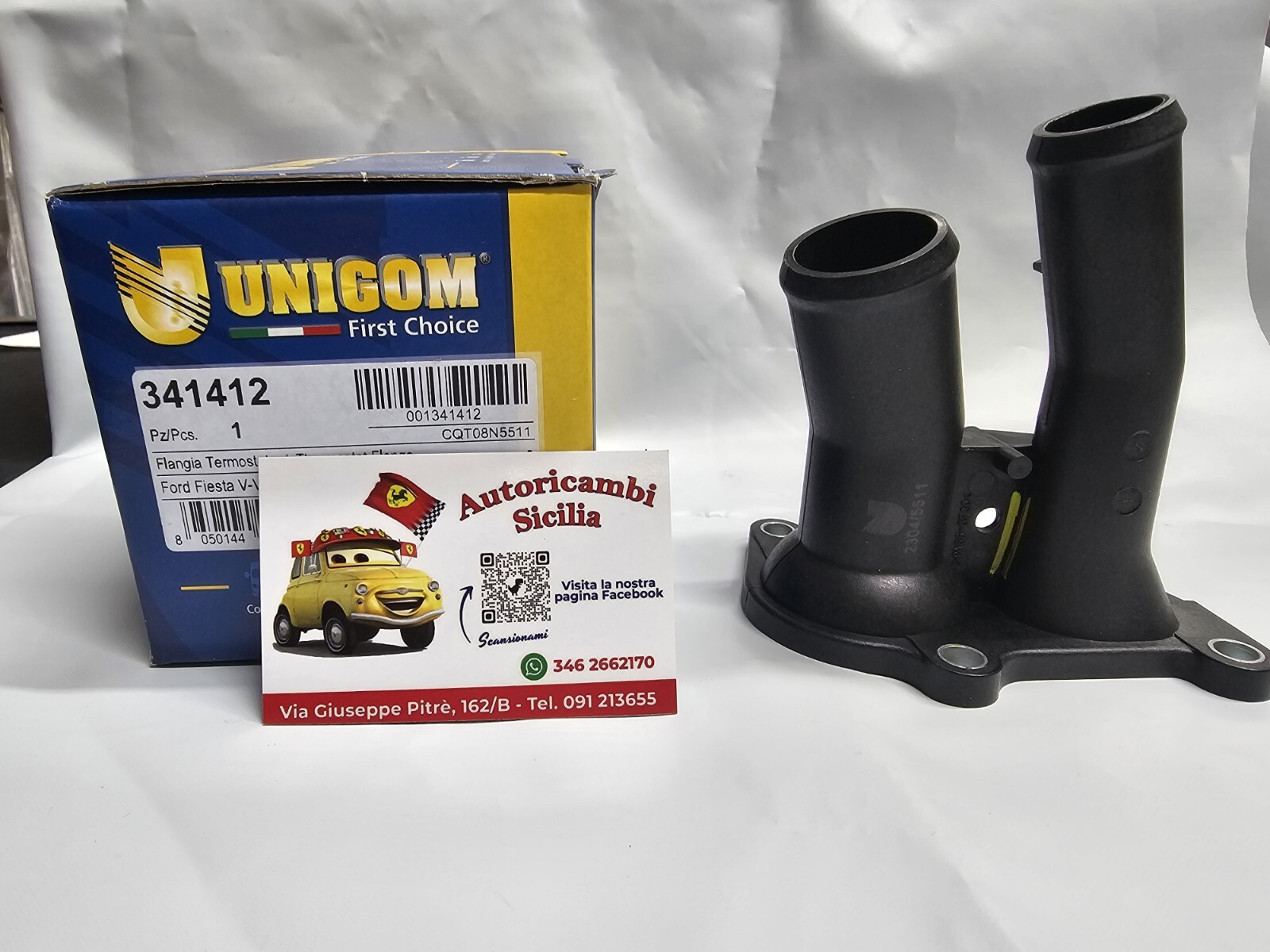 FLANGIA TERMOSTATO FORD FIESTA BENZINA