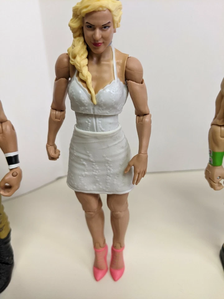 WWE 摔跤人偶套装!!! 9 经典星星...状况良好... 收藏家!! — 第 3/4 张图片