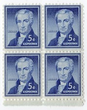 Scott #1038 James Monroe Block of 4 Stamps - MNH #1