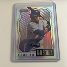 2021 KEN GRIFFEY JR Panini Prizm SILVER OLD SCHOOL PRIZM OS-2 Mariners HOF