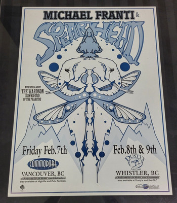 Michael Franti & Spearhead 2003 Concert Poster Vancouver Whistler BC Canada Rock