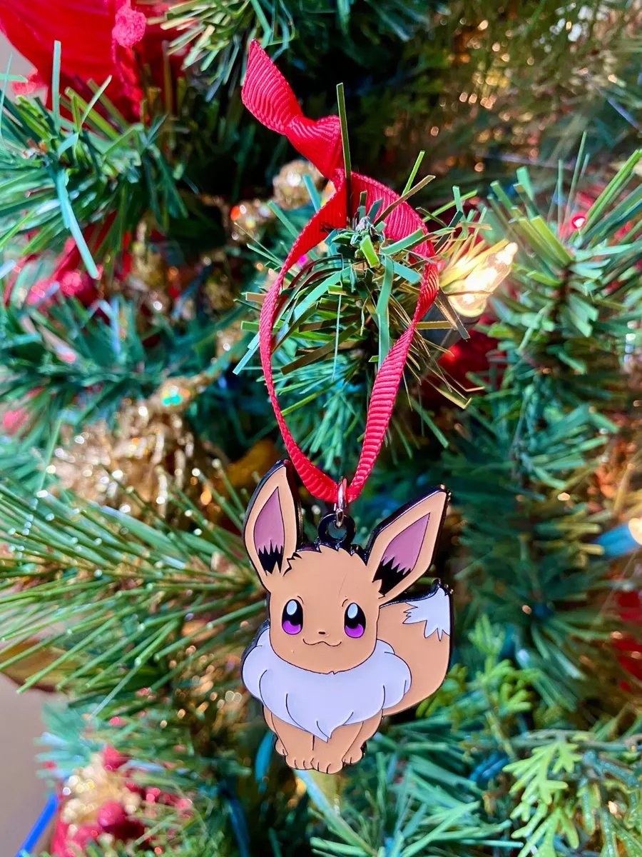 Mini Pokémon Holiday Eevee Ornament, 1