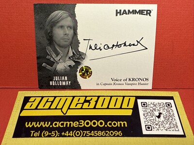 HAMMER Horror Series2 70 s SHOCKERS Pt 1 JULIAN HOLLOWAY JH1 PROOF Autograph 6/9