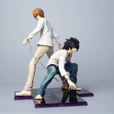 Yagami Light & L Figure Anime DEATH NOTE PVC Model Toys Collection Statue No Box