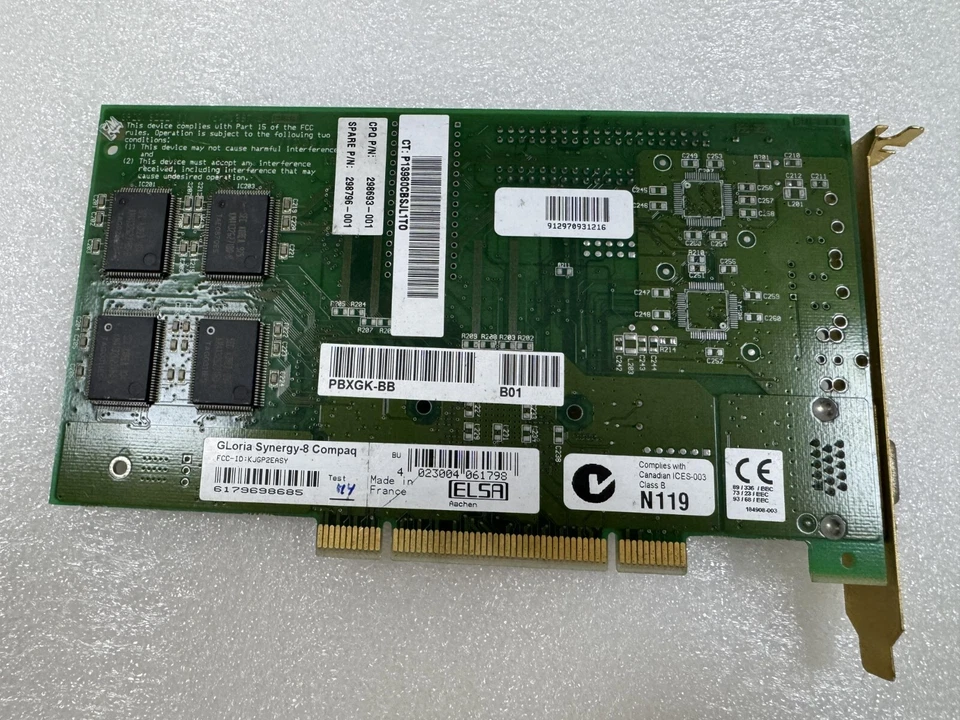 Compaq DEC HP AlphaServer ELSA Gloria PCI Graphic 298693-001 298796-001 PBXGK-BB - Image 2 of 4