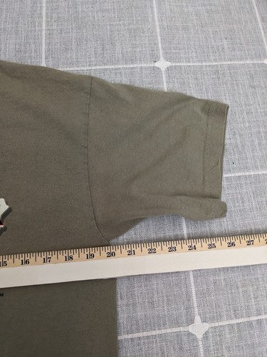 Vintage Weapons of Mass Destruction Shirt Mens Large Green Map USA Bayside - Picture 15 of 16