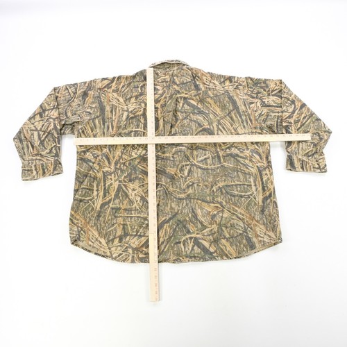 Rare Vintage MOSSY OAK Apparel Woodland Camo Camouflage Jacket 90s Beige SZ 3XL - Picture 5 of 8