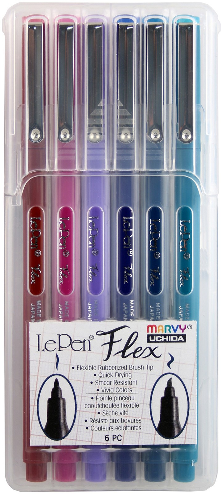 Uchida Le Pen Flex Set 6/Pkg-Jewel Colors
