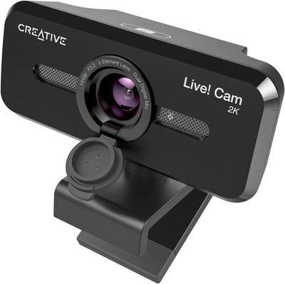 Creative Live! Cam SYNC V3 2K QHD USB Webcam mit 4X Digitalzoom und Mikrofonen, H