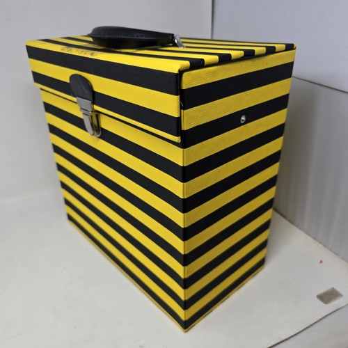 Third Man Records Carry Case 12” Vinyl Yellow & Black Stripes Vault Rare Vintage - Picture 5 of 11