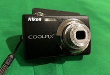 Nikon Coolpix S220 Digital Camera with Charger  2 Batteries, Tested, Works