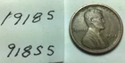 1918 S ; Wheat Penny ; good condition #918S5
