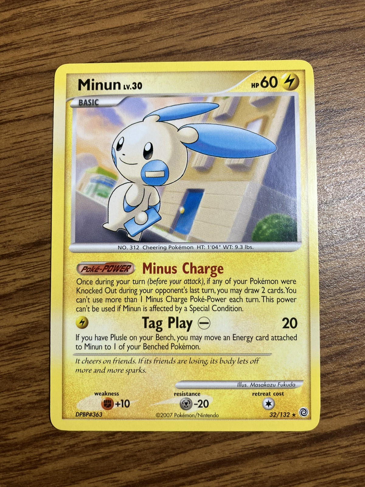 Pokemon TCG Minun 32/132 Secret Wonders