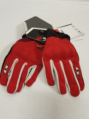 LS2 Dart II Motorrad Handschuhe Damen L Schwarz / Rot / Grau