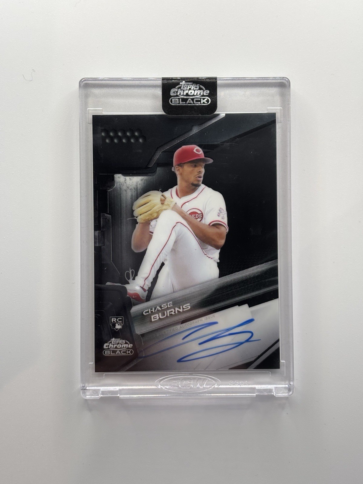 Chase Burns 2026 Topps Chrome Black #CBA-CB Autographs Price Guide 
