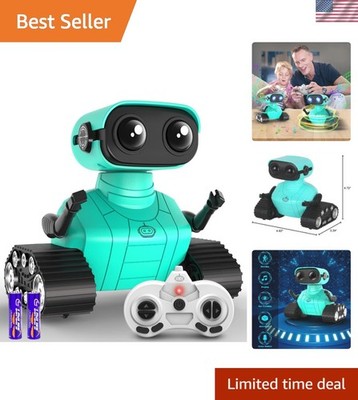 Rechargeable RC Robot with LED Eyes & Dance Moves - Perfect Gift for Kids