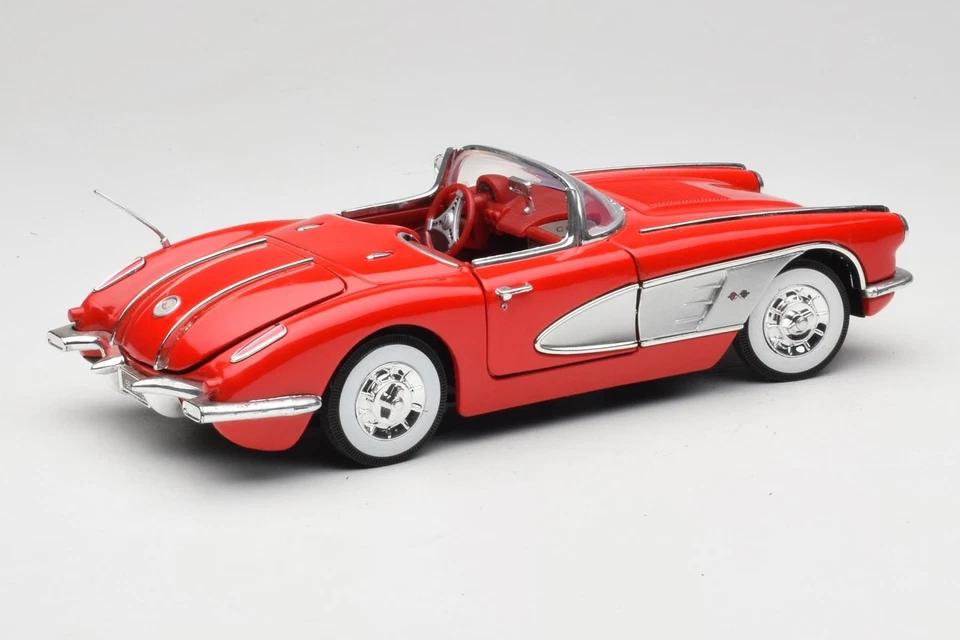 73100TC Chevrolet Corvette C1 Convertible Red Motormax 1:18 - Immagine 3 di 4