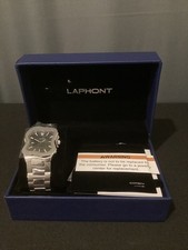 Laphont Square Melting Watch Silver Surrealist Art Watch Novelty Desk Decor