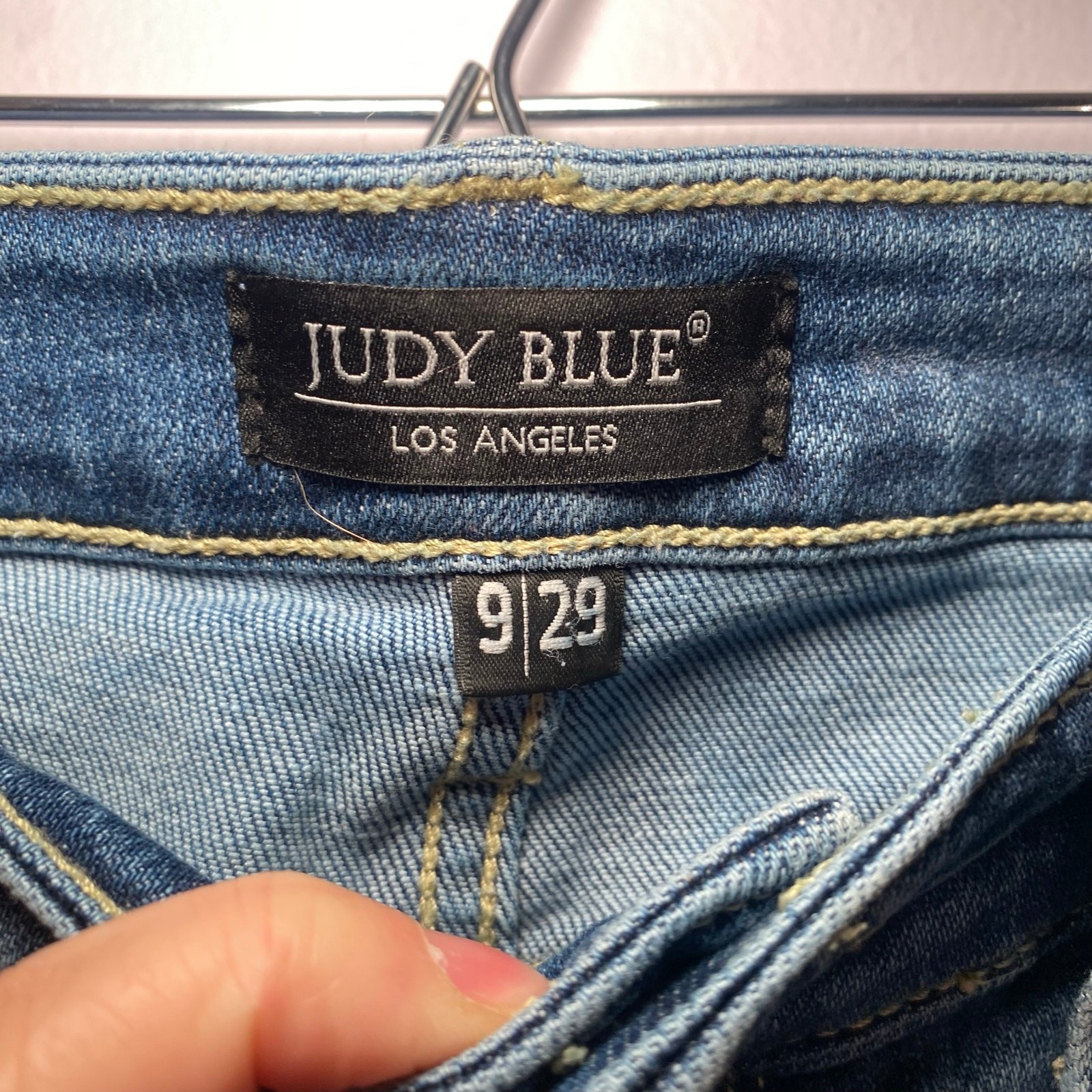 Judy Blue Boyfriend Fit Medium Wash Jeans Straight Leg Stretchy Women size 9 /29