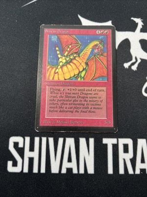 Beta Shivan Dragon x1 Magic MTG