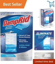 Fragrance Free Hanging Moisture Absorber 16 oz Tripack for Closet Storage