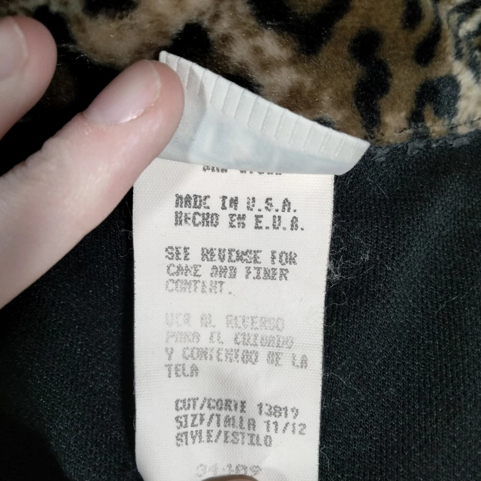 Abrigo de Colección Años 80 90 Estampado Animal 11/12 Leopardo Gótico Y2K Vamp Glam Chic Foto 4 de 4