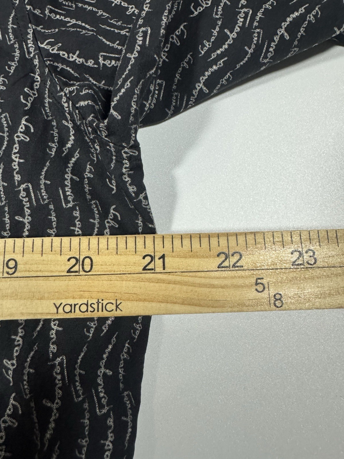 Salvatore Ferragamo Script Logo Button Shirt Blac… - image 7