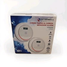 Siterwell Combo Smoke & Carbon Monoxide Alarm GS888W 2pcs 