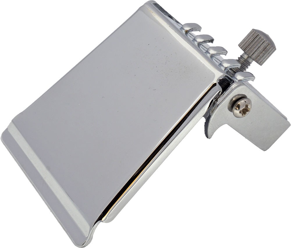 Viking VS-370S Std 5 String Banjo Tailpiece, Nickel plated Iron at Hobgoblin Mus