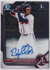 2022 Bowman Chrome #CPA-BMQ Brandol Mezquita Prospect Autographs Braves