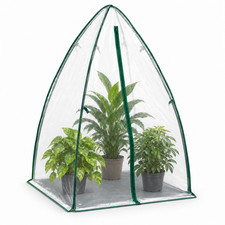 Mini Greenhouse Tent 120x120x180cm Insulated Winter Frost Cover Zip Door Outdoor