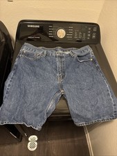 Levi's 405 Denim Shorts Mens W40 Blue Standard Fit Jean Shorts
