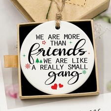 Friendship Ornament, Personalized Friendship Christmas Ornament, Thank